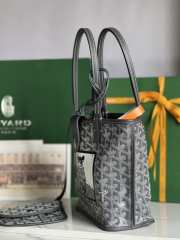 Goyard Anjou mini tote bag in grey 20x20x10cm - 3