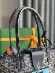 Goyard Anjou mini tote bag in black 20x20x10cm - 4