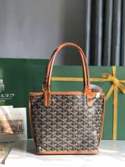 Goyard Anjou mini tote bag in brown 20x20x10cm - 6