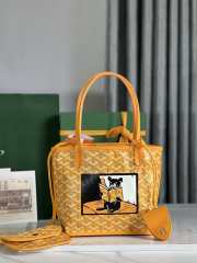 Goyard Anjou mini tote bag in yellow 20x20x10cm - 1