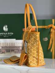 Goyard Anjou mini tote bag in yellow 20x20x10cm - 6