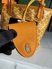 Goyard Anjou mini tote bag in yellow 20x20x10cm - 3