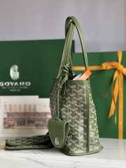 Goyard Mini Anjou Reversible Green Tote Bag 20x20x10cm - 4