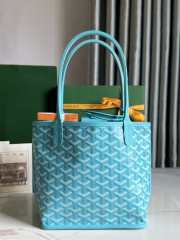 Goyard Mini Anjou Reversible Light Blue Tote Bag 20x20x10cm - 6