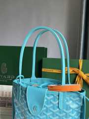 Goyard Mini Anjou Reversible Light Blue Tote Bag 20x20x10cm - 5