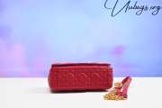 Dior Small Caro Bag Red Supple Cannage Calfskin 20x12x7cm - 5