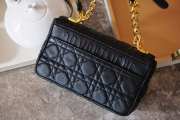 Dior Small Caro Bag Black Supple Cannage Calfskin 20x12x7cm - 4