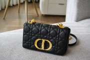 Dior Small Caro Bag Black Supple Cannage Calfskin 20x12x7cm - 5