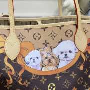 Louis Vuitton M40995 Neverfull MM With Dogs Printed 32x29x17cm - 3