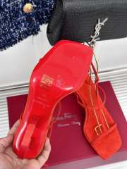 Ferragamo Aglalia X5 heeled sandals in red 8cm - 6