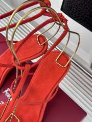 Ferragamo Aglalia X5 heeled sandals in red 8cm - 5