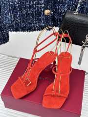 Ferragamo Aglalia X5 heeled sandals in red 8cm - 3