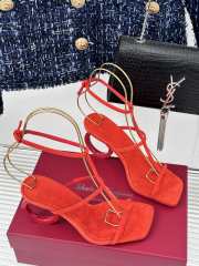 Ferragamo Aglalia X5 heeled sandals in red 8cm - 2