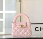 Chanel Clutch With Chain Shiny Aged Calfskin & Gold-Tone Metal Light Pink 8.3x12.5x4cm - 1