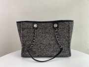 Chanel Deauville S2021 Tote Bag In Black 34x28x14.5cm - 5