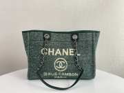 Chanel Deauville S2021 Tote Bag In Green 34x28x14.5cm - 1