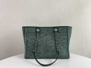 Chanel Deauville S2021 Tote Bag In Green 34x28x14.5cm - 2