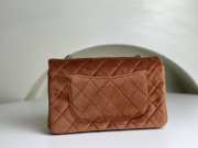 Chanel Brown Suede Double Flap Bag 20x12x6cm - 4