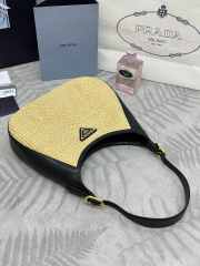 Prada bag in fabric and leather in black 17x26x4cm - 4