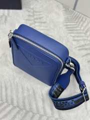 Prada 2VH154 Saffiano shoulder bag in blue 19x16x5cm - 4