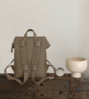 Loewe Leather Goya Slim Backpack In Taupe 38x28x10.5cm - 4