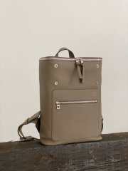 Loewe Leather Goya Slim Backpack In Taupe 38x28x10.5cm - 3