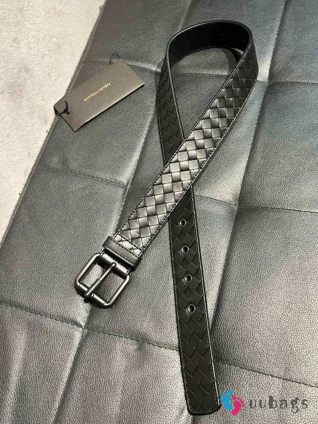 Bottega Veneta Belt In Black 3.5cm - 1