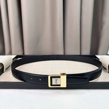 YSL 01 black belt gold buckle 3cm