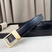 YSL 02 black belt gold buckle 3cm - 5