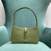 YSL Le 5 À 7 In Shiny Leather Bag In Green 24.5x6x15cm - 1