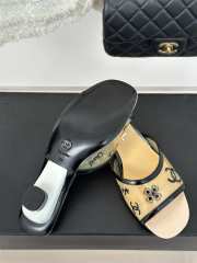 Chanel PVC Slides In Beige 3cm - 2