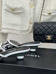 Chanel PVC Slides In Black 3cm - 5