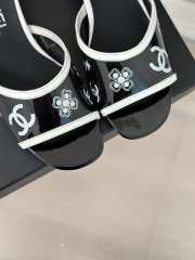 Chanel PVC Slides In Black 3cm - 6