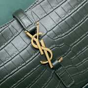 YSL Le 5 À 7 Hobo Bag In Crocodile - Embossed Shiny Leather 24.5x6x15cm - 4