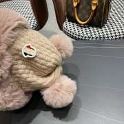 Moncler Cashmere Beanie With Pom Pom In Pink - 5