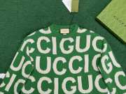 Gucci Men's Wool Jumper With GG Intarsia In Green  - 3