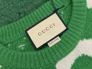 Gucci Men's Wool Jumper With GG Intarsia In Green  - 2