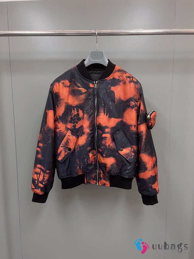 Prada Men's Printed Re-Nylon bomber jacket - 1