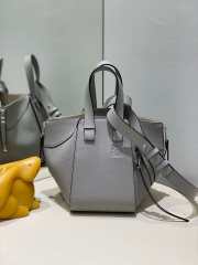 Loewe Grey Hammock Leather Shoulder Bag 20.2x17x20cm - 1