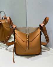 Loewe Brown Hammock Leather Shoulder Bag 20.2x17x20cm - 4