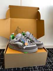 Louis Vuitton Skate Sneaker Grey Green  - 1