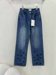 Chanel jeans double C printed denim blue - 1