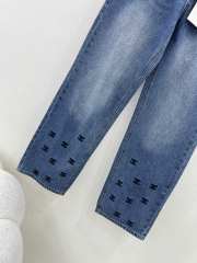 Chanel jeans double C printed denim blue - 6