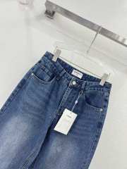 Chanel jeans double C printed denim blue - 2