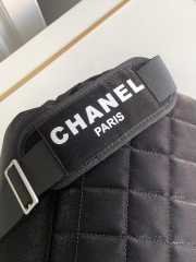 Chanel Black Quilted Nylon Sport Line Handbag Double Bag - 2