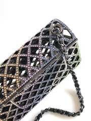 Chanel Mini Evening Bag Sparkling Rhinestones & Black Metal Black & Many other colors - 5