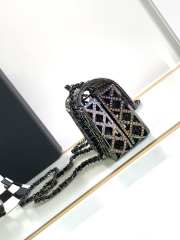 Chanel Mini Evening Bag Sparkling Rhinestones & Black Metal Black & Many other colors - 2