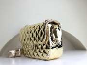 Chanel Mini Flap Bag & Star Coin Purse Gold Metal Pale metallic gold - 3