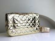 Chanel Mini Flap Bag & Star Coin Purse Gold Metal Pale metallic gold - 5