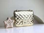 Chanel Mini Flap Bag & Star Coin Purse Gold Metal Pale metallic gold 15x20x6.5cm  - 1